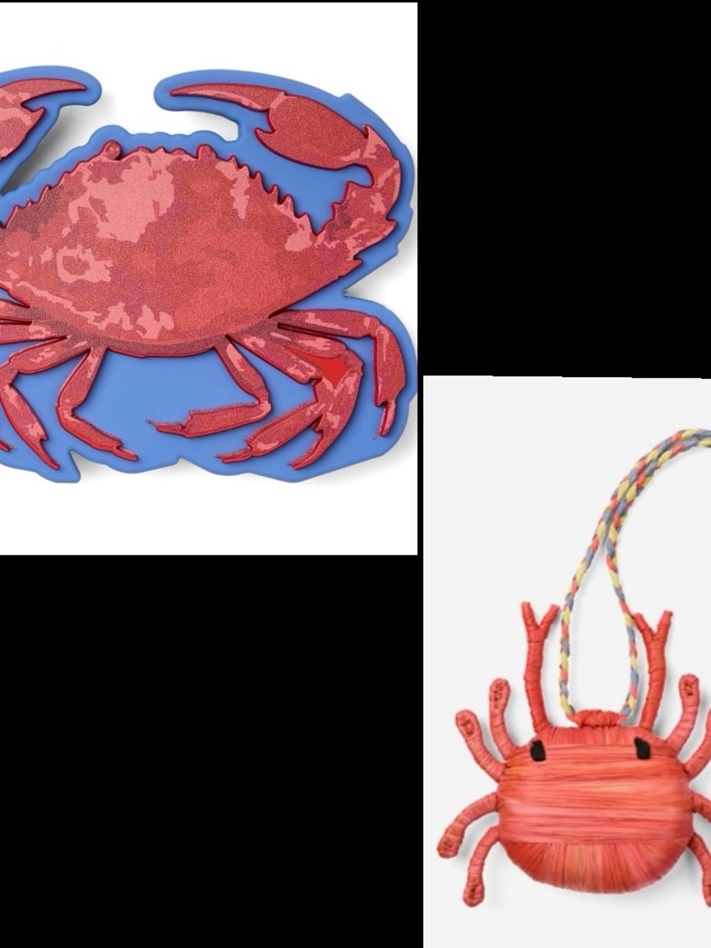 Bogg Bagg Bit Coastal Crab and Raffia Crab / NEW with tags in original packaging